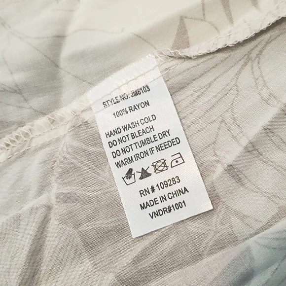 NWT Surf Gypsy Tan White Tropical Floral Strapless Slit Maxi Dress Swim Cover S - Picture 10 of 11